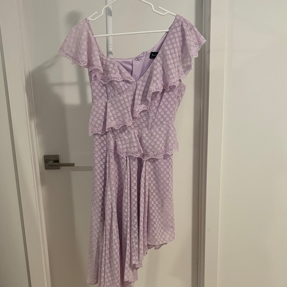Bardot One-Shoulder Lilac Dress